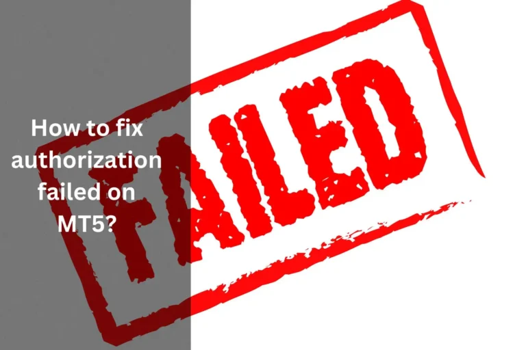 How to fix authorization failed on MT5